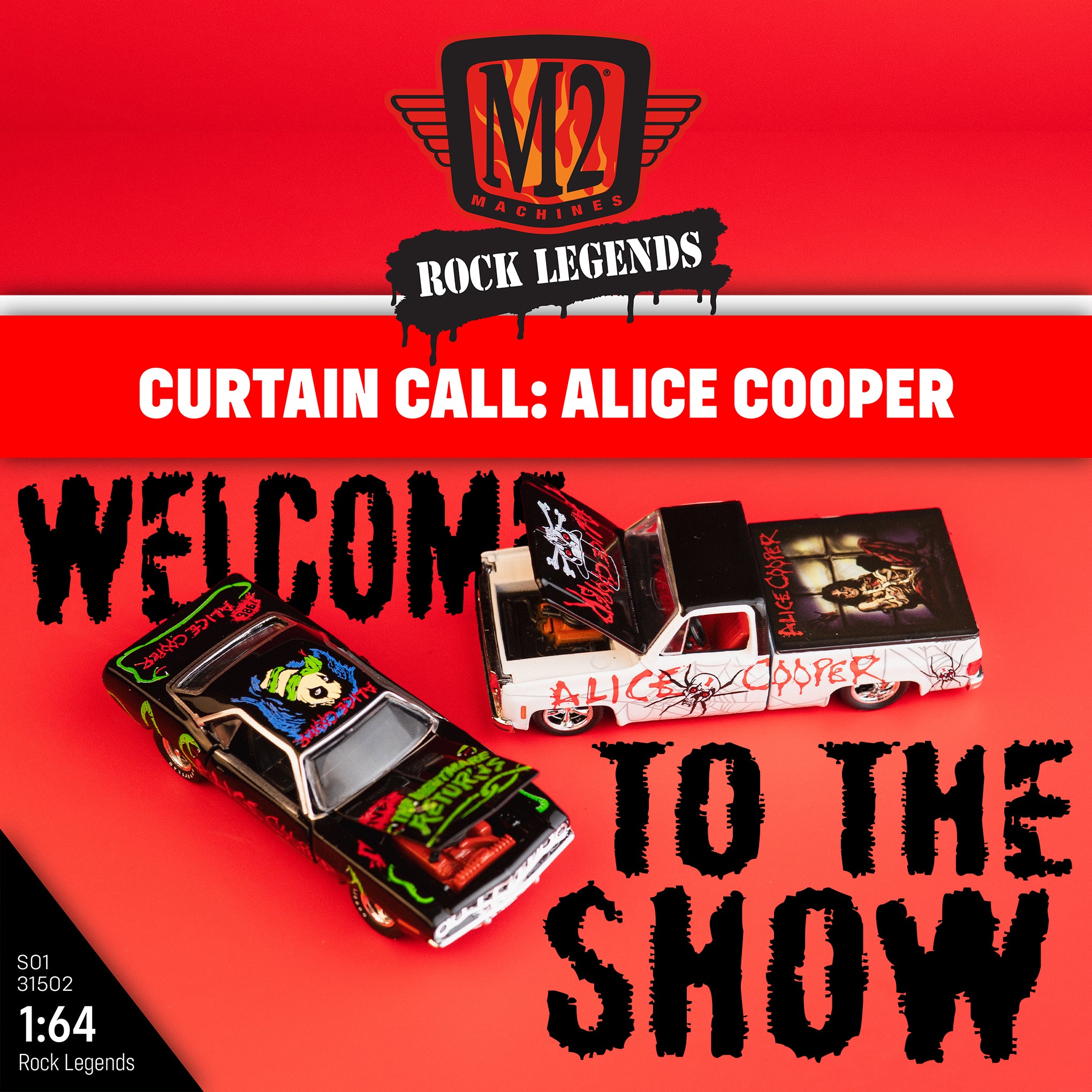 ALICE COOPER 2 PACK! – SERIES 01 | 1:64 Scale – M2 Machines