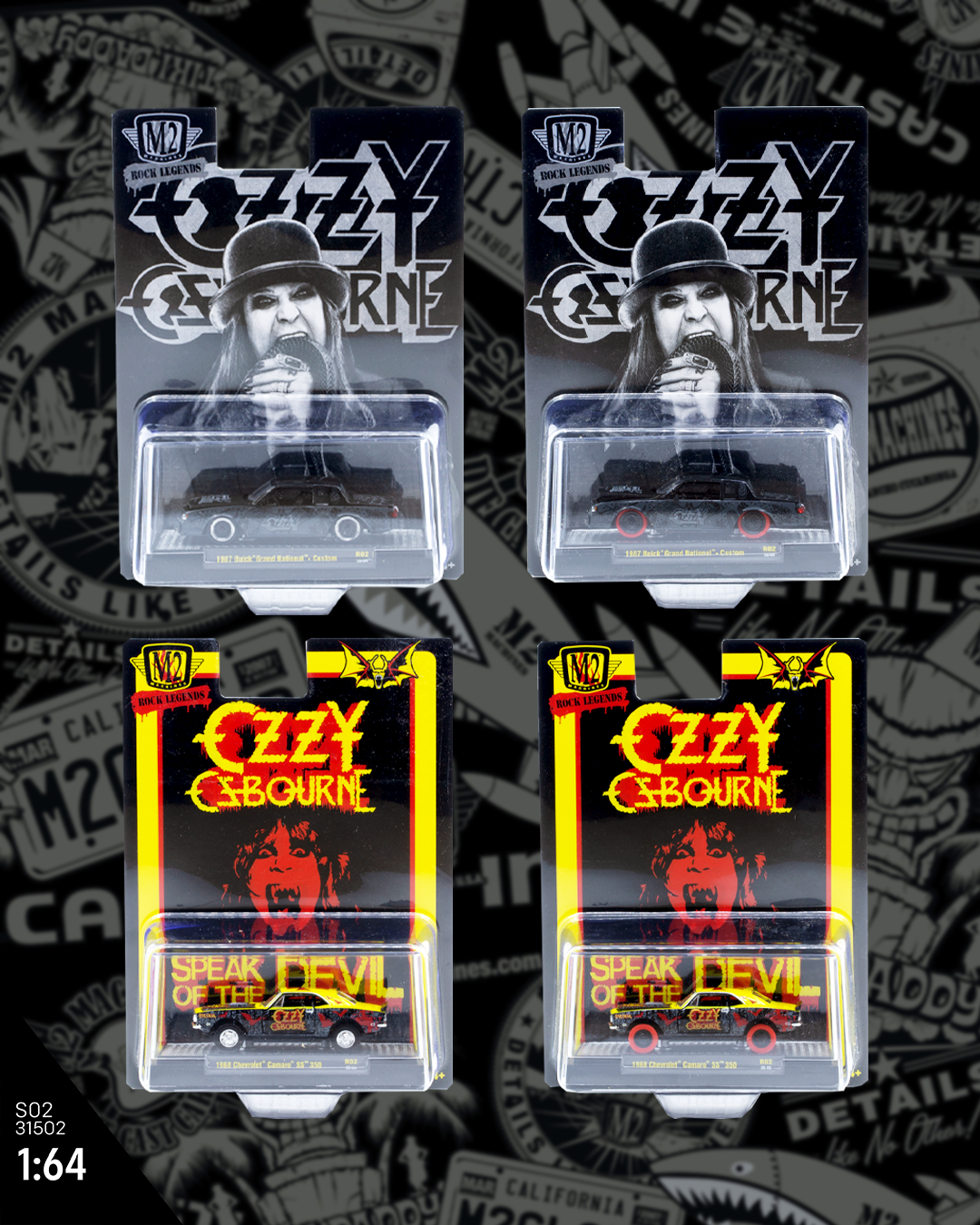 OZZY OSBOURNE 2 PACK! – SERIES 02 | 1:64 Scale – M2 Machines